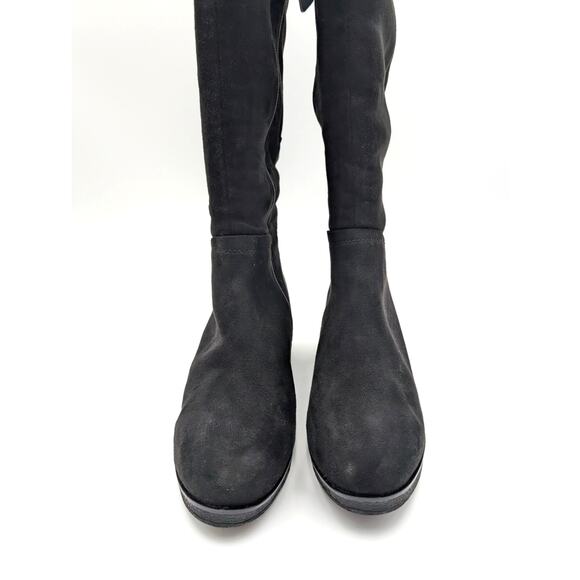 Aerosoles Binocular Shearling Tall Wedge Boots Black Suede Size US9.5 EU40 - Picture 2 of 14